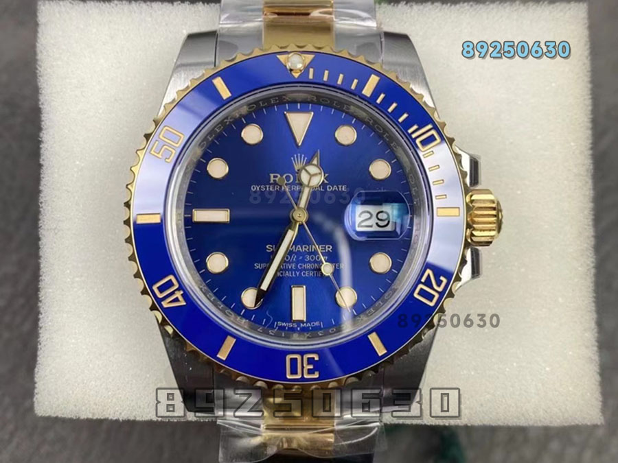 VS厂劳力士间金蓝水鬼3135款复刻腕表-VS手表