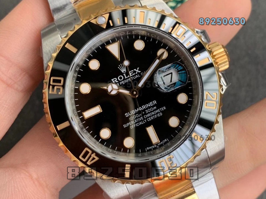 VS厂劳力士间金黑水鬼3135款复刻腕表-VS手表