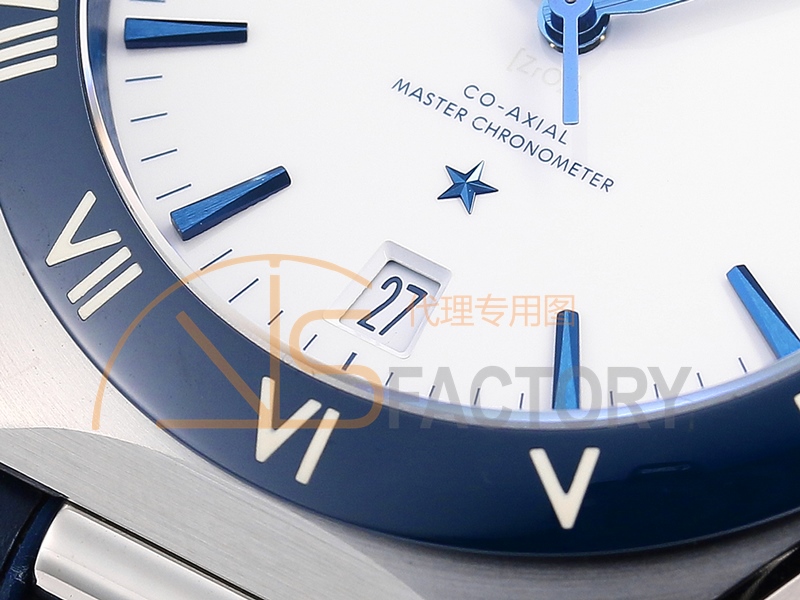 VS厂欧米茄五代星座系列蓝圈白面复刻腕表-VS手表